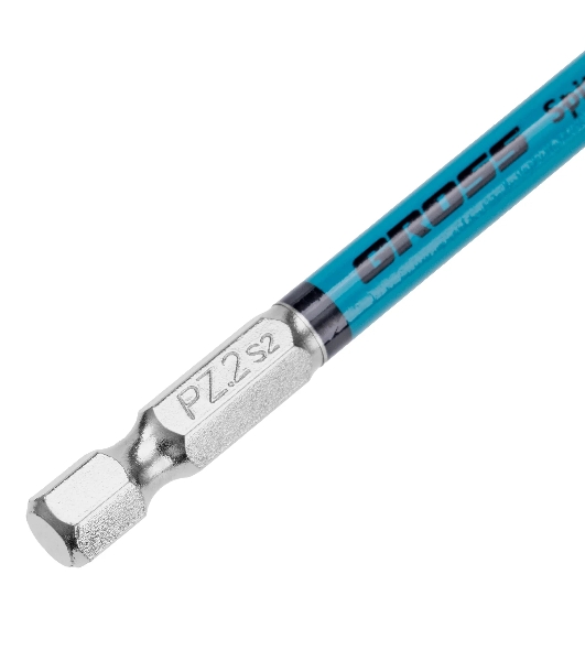 Бита Gross PZ2х90 мм, сталь S2, кругл., 10 шт.