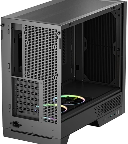 Корпус DeepCool CL600, Midi-Tower, чёрный, 2 x 120 мм