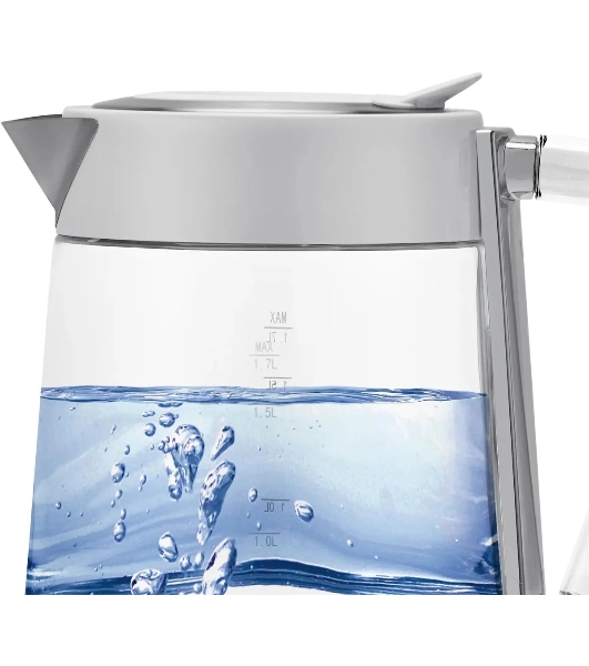 Чайник электрический Polaris PWK 1715 CGL Water Way Pro, Белый