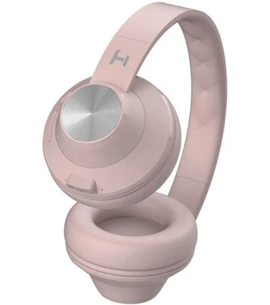 Беспроводные/проводные наушники Harper HB-412 светло-розовый, накладные, Bluetooth + проводной, до 8 ч