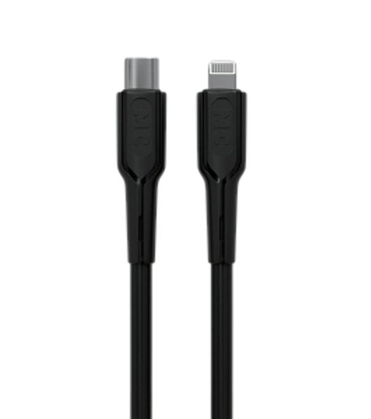 Кабель MORE CHOICE (4620202553249) K63ia 2м USB 3.0A PD 27W для Lightning ng 8-pin Type-C - 2м, черный