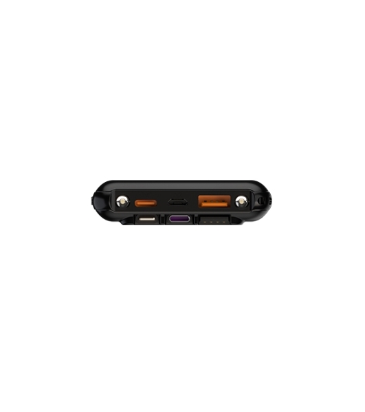 Внешний аккумулятор Maxvi PB10-11 10000 мАч черный 3A, встроенные кабели USB A/Type-C/Lightning