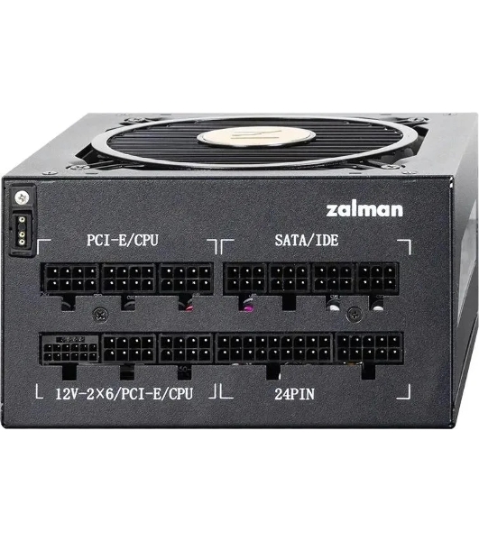 Блок питания Zalman ZM1000-TMX2 VIEW, 1000W, ATX12V v3.0, APFC, 12cm Fan, 80 PLUS Gold Gen5, Full Modular, side ARGb lights, Retail