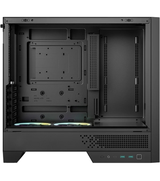 Корпус DeepCool CL600, Midi-Tower, чёрный, 2 x 120 мм