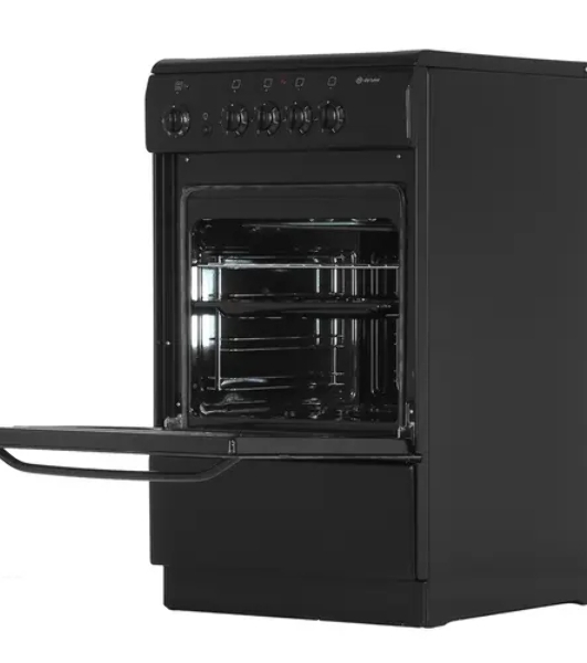 Плита электрическая De Luxe 506004.04ЭС 031 черный, конфорок 4 шт, духовка 60 л, 50 см x 87 см x 60 см