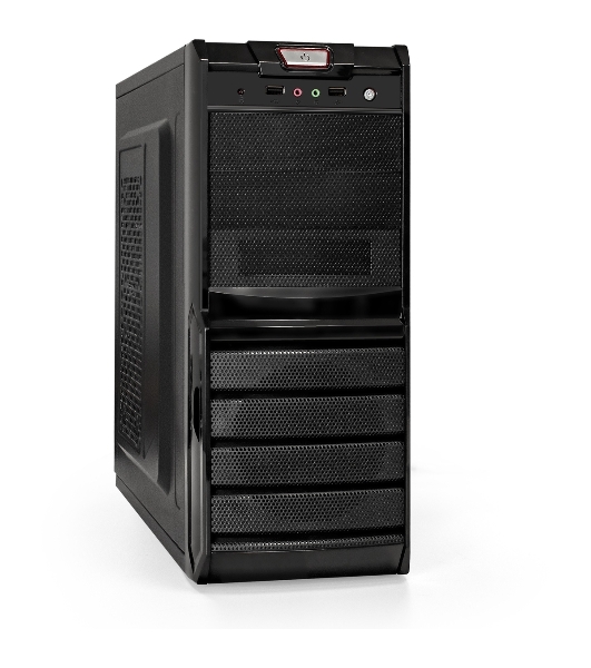 Компьютерный корпус ExeGate EX278399RUS Miditower ExeGate XP-329S Black, ATX, (XP500, Black,120мм), 2хUSB, Audio