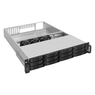 Серверная платформа ExeGate Pro 2U660-HS12 (RM 19', высота 2U, глубина 660, Redundant БП 2x1200W, 12xHotSwap)
