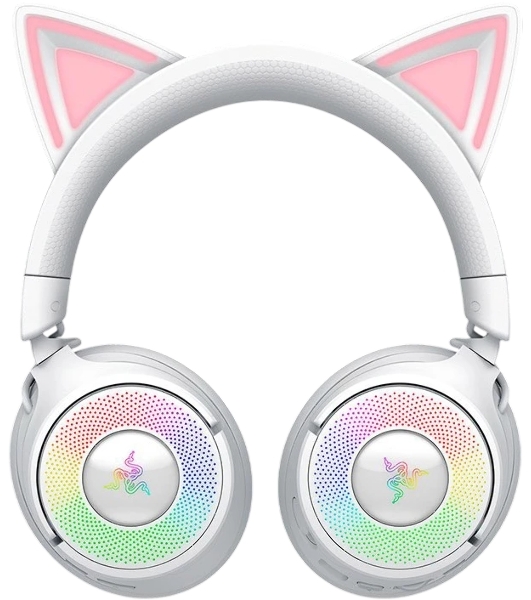 Гарнитура Razer Kraken Kitty V3 Pro белый, беспроводная, bluetooth, до 70 ч, подсветка