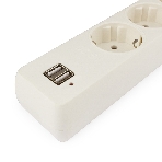 Сетевой фильтр Гарнизон 5 р, 10А, 2xUSB, 1.8 м, ур.защиты 4, белый, пакет, фото6