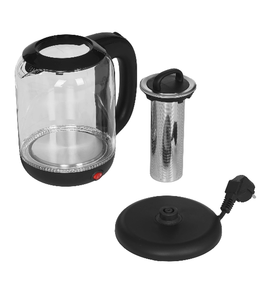Чайник электрический BQ KT1701G черный, 2200 Вт, 1.7 л