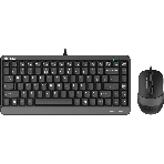 Комплект клавиатура + мышь A4Tech Fstyler F1110 клав:черный/серый мышь:черный/серый USB Multimedia (F1110 GREY), фото 1