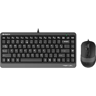 Комплект клавиатура + мышь A4Tech Fstyler F1110 клав:черный/серый мышь:черный/серый USB Multimedia (F1110 GREY)