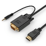 Кабель-переходник аудио-видео Premier 5-983AU HDMI (m)/VGA (m) 1.8м. черный (5-983AU 1.8), фото2