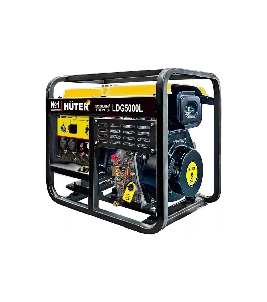 Электрогенератор дизельный Huter LDG 5000L, 3.3 кВт, 82 дБ, 68.7 кг