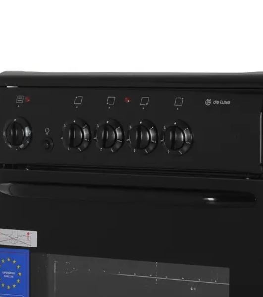 Плита электрическая De Luxe 506004.04ЭС 031 черный, конфорок 4 шт, духовка 60 л, 50 см x 87 см x 60 см