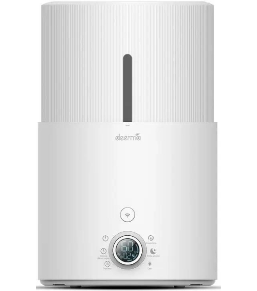 Увлажнитель воздуха Deerma DEM-SJS300W белый, 25 м², 4.4 л, ультразвуковой, ароматизация, 3 скорости, верхний залив воды, управление со смартфона