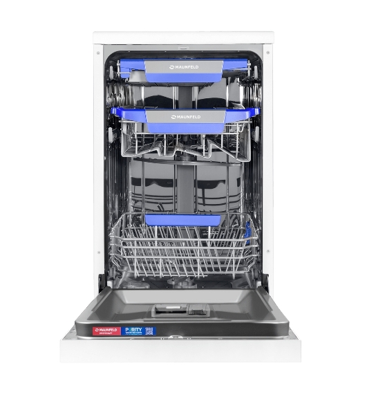 Посудомоечная машина Maunfeld MWF45230W, белый, 45 см, 10 компл., 49 дБ, класс A++