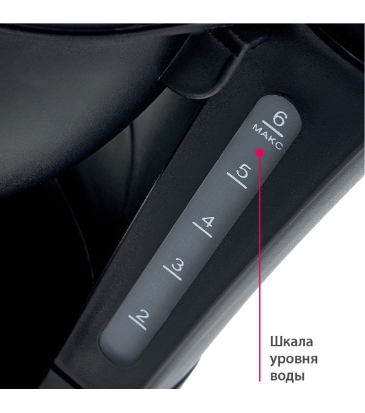 Кофеварка капельная Delta DL-8153 черный, исп. кофе - молотый, 0,6 л, 600 Вт