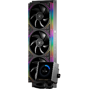 Система водяного охлаждения Thermalright Peerless Vision 360 Soc-AM5/AM4/1200/1700/1851 черный 4-pin 28.1dB Al LCD Ret (P-VISION-360-BL-ARGB)