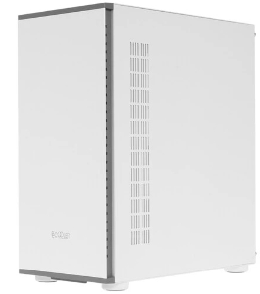 Компьютерный корпус PCCooler IE200 WH, Tempered Glass Full Tower, белый, TG, SPCC, 1x120мм ARGb E-ATX, ATX, mATX, mITX 180/380/220мм 4x2.5', 2x3.5', 7+3xPCI 1xUSB-A 3.0, 2xUSB-A 2.0 432x225x495мм