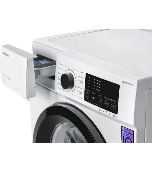 Стиральная машина Nordfrost i-DDQ4 7120 W белый, загрузка фронтальная 7 кг, 1200 об/мин, класс A+++