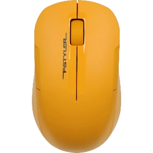 Мышь беспроводная A4Tech Fstyler FG15CS Air2 желтый, 1200 dpi, радиоканал, USB, кнопки - 3