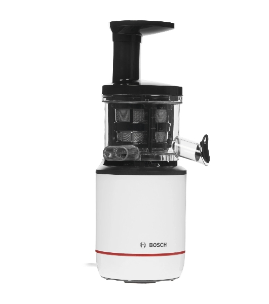 Соковыжималка Bosch MESM500W черный, шнековая вертикальная, 150 Вт, 1000 мл, электронное, реверс
