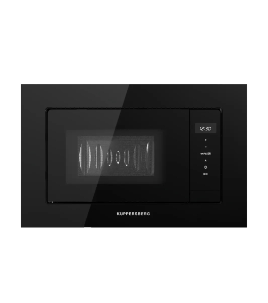 Встраиваемая микроволновая печь Kuppersberg HMW 622 B, ВхШхГ 390х595х315, объем 20 л, мощность 800 Вт, 5 уровней мощности, гриль, 6 автоматических программ, размораживание, сенсорное управление, черный