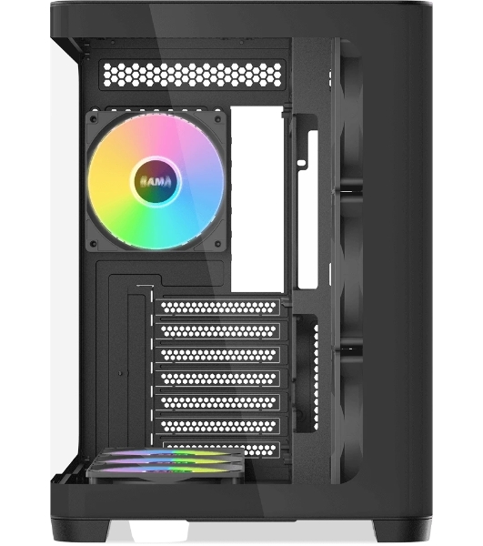 Корпус SAMA V60, Midi-Tower, чёрный, 7 x 120 мм