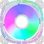 Вентилятор для корпуса Formula Nulight 12WH RGb 120х120x25 белый 3-pin 4-pin (Molex) 19.06дБ (NULIGHT 12WH FR) Ret, фото 1