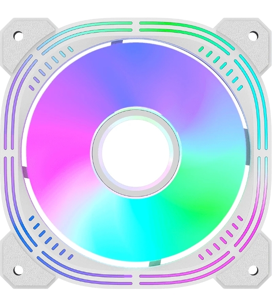 Вентилятор для корпуса Formula Nulight 12WH RGb 120х120x25 белый 3-pin 4-pin (Molex) 19.06дБ (NULIGHT 12WH FR) Ret