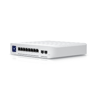 Коммутатор PoE в стойку Ubiquiti UniFi Switch Enterprise 8 PoE USW-Enterprise-8-PoE 8х 2.5G RJ45, 2х 10G SFP+, раздача 120 Вт