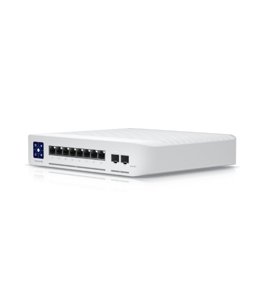 Коммутатор PoE в стойку Ubiquiti UniFi Switch Enterprise 8 PoE USW-Enterprise-8-PoE 8х 2.5G RJ45, 2х 10G SFP+, раздача 120 Вт