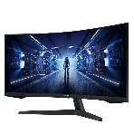 Монитор 34' Samsung Odyssey G5 C34G55TWWI VA 3440x1440, 165 Гц, 1 мс, 21:9, 250 кд/м2, 1xHDMI, 1xDP, изогнутый, черный, фото13