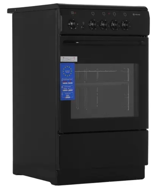 Плита электрическая De Luxe 506004.04ЭС 031 черный, конфорок 4 шт, духовка 60 л, 50 см x 87 см x 60 см