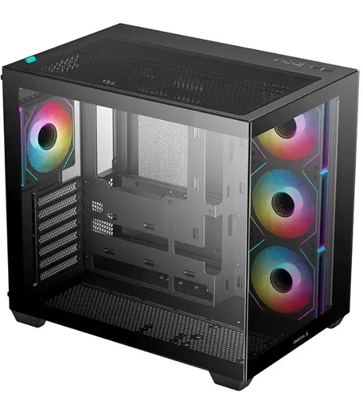 Компьютерный корпус Deepcool CG530 4F черный без БП ATX 2x120мм 2x140мм 2xUSB 2.0 1xUSB 3.0 audio bott PSU