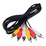 Кабель аудио/видео Cablexpert CCV-539-1.8M-N, 3xRCA/3xRCA, 1.8м, черный, пакет, фото 1
