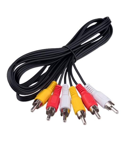 Кабель аудио/видео Cablexpert CCV-539-1.8M-N, 3xRCA/3xRCA, 1.8м, черный, пакет