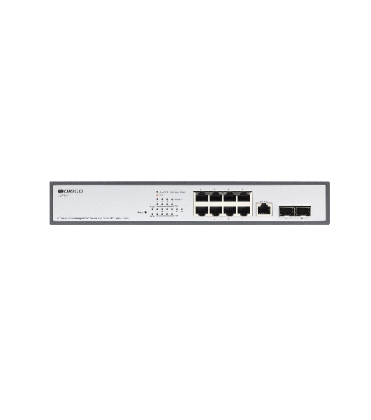 Коммутатор Managed L2 Switch 8x1000Base-T PoE, 2x1000Base-X SFP, PoE Budget 135W, RJ45 Console, 19' w/brackets