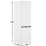 Холодильник Beko B1RCSK312W белый двухкамерный 213/87л морозилка снизу, фото7
