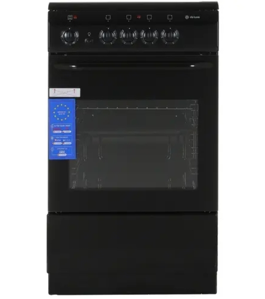 Плита электрическая De Luxe 506004.04ЭС 031 черный, конфорок 4 шт, духовка 60 л, 50 см x 87 см x 60 см