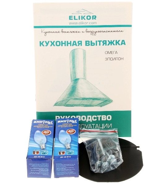 Вытяжка каминная Elikor Эпсилон 50Н-430-П3Л нержавеющая сталь/серебро, 50 см, 430 куб. м/ч, 54 дБ