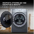 Стиральная машина Hyundai WMD9413 серебристый, загр. фронтальная макс.: 10 кг 1400 об/мин класс: В, фото6