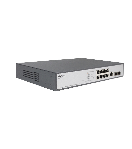 Коммутатор Managed L2 Switch 8x1000Base-T PoE, 2x1000Base-X SFP, PoE Budget 135W, RJ45 Console, 19' w/brackets