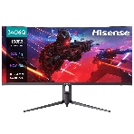 Монитор Hisense/ 34'/3440x1440, изогнутый, VA/ELED, 21:9, матовое/антибликовое, 240Гц, время отклика 1мс, 320кд/м2, 3000:1, встроенные колонки 2*3Вт, HDR 400, DisplayPort,  HDMIх2, разъем для наушников 3.5мм, rotatable lifting, фото 1