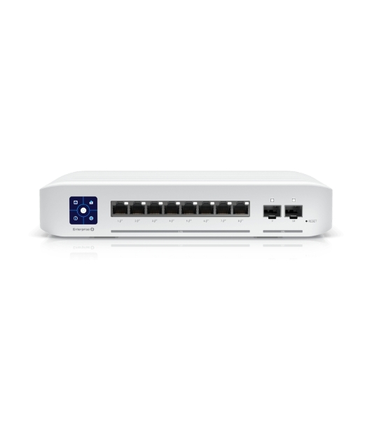 Коммутатор PoE в стойку Ubiquiti UniFi Switch Enterprise 8 PoE USW-Enterprise-8-PoE 8х 2.5G RJ45, 2х 10G SFP+, раздача 120 Вт