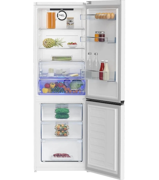 Холодильник Beko B3DRCNK402HW белый двухкамерный 257/100л морозилка снизу, No Frost