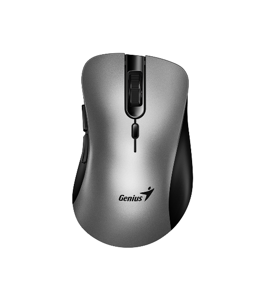 Мышь беспроводная Genius Ergo 8100S AI серебристо-серый, 1600 dpi, радиоканал, USB, кнопки - 6
