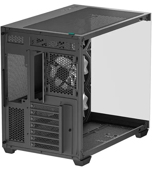 Компьютерный корпус Deepcool CG530 4F черный без БП ATX 2x120мм 2x140мм 2xUSB 2.0 1xUSB 3.0 audio bott PSU