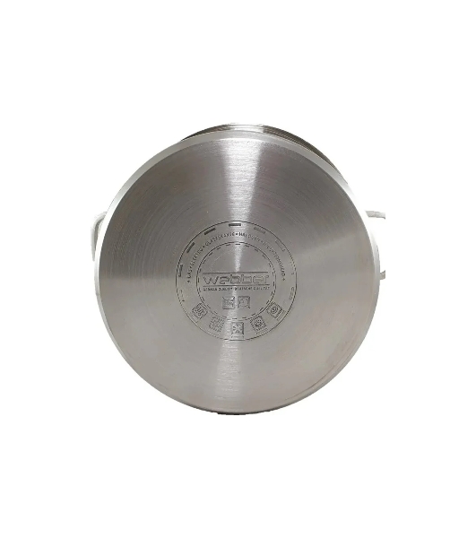 Кастрюля WEBBER BE-128-8L 8 л, 22 см, нержавеющая сталь, с крышкой